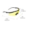 Allen Co Guardian Shooting Safety Glasses, Yellow Lenses, ANSI Z87.1+ & CE Rated 2379 - alternate 6